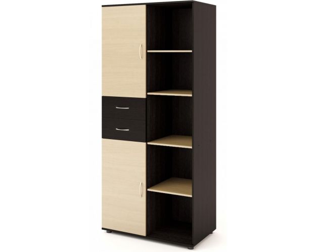 Стенка Горка №1 (Шкаф №1) Венге/Беленый дуб