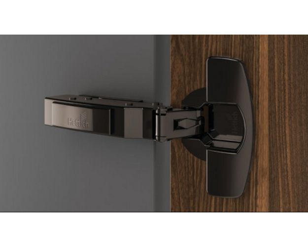 Петля SENSYS 8645i, накладная, 110*, с доводчиком, без планки, 52мм, черный обсидиан