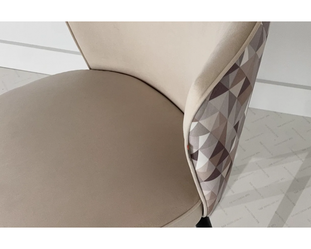 Стул Адам пломбир (велюр) / черный