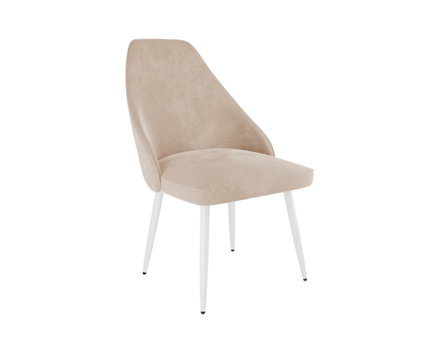 Стул Милан 2 пломбир велюр / белый