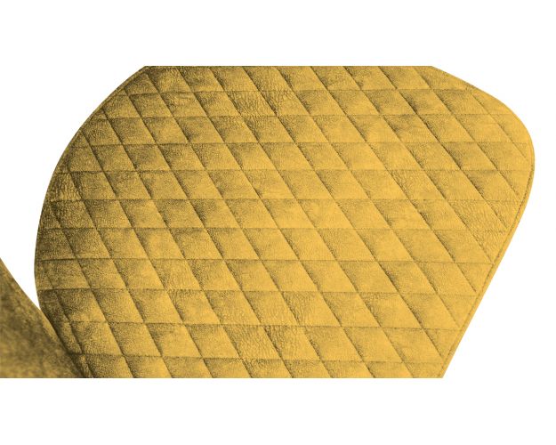 Стул «Гэтсби» К1К Черный/Микровелюр Wellmart Yellow